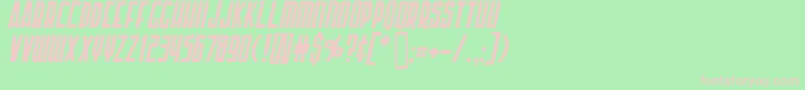 Api Font – Pink Fonts on Green Background