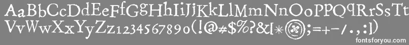 More about StampingNico Font StampingNico Font – White Fonts on Gray Background