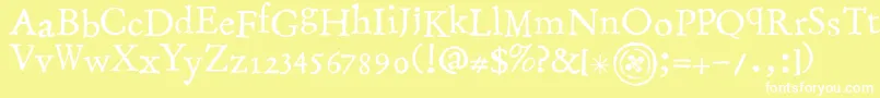 StampingNico Font – White Fonts on Yellow Background