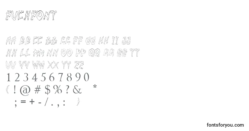 Fuckfont Font – alphabet, numbers, special characters
