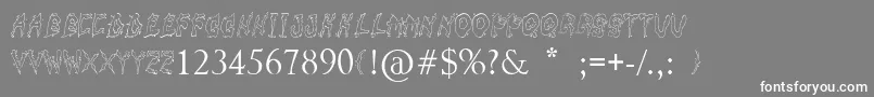 フォントFuckfont – 灰色の背景に白い文字