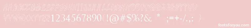 Fuckfont Font – White Fonts on Pink Background