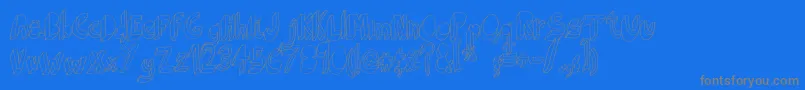 fuente IndietronicaRegular – Fuentes Grises Sobre Fondo Azul