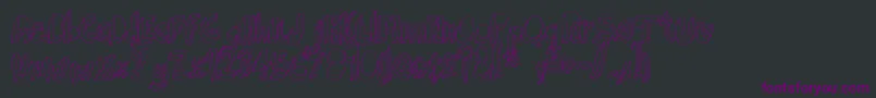 IndietronicaRegular Font – Purple Fonts on Black Background