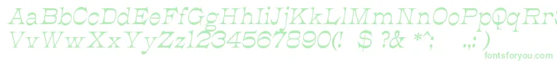 JmhCajitaItalic-Schriftart – Grüne Schriften