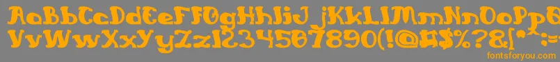 EverlastingSongBold Font – Orange Fonts on Gray Background