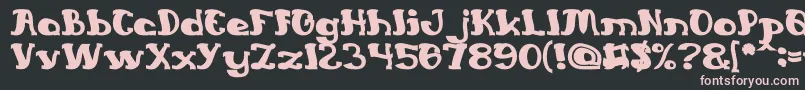 EverlastingSongBold Font – Pink Fonts on Black Background