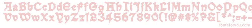 SnowgooseBack Font – Pink Fonts on White Background