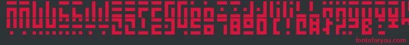 3t35x3 Font – Red Fonts on Black Background