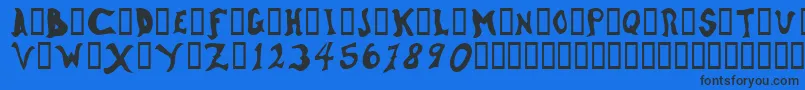 WatsonOddtype Font – Black Fonts on Blue Background