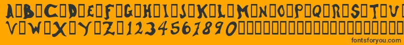 WatsonOddtype Font – Black Fonts on Orange Background