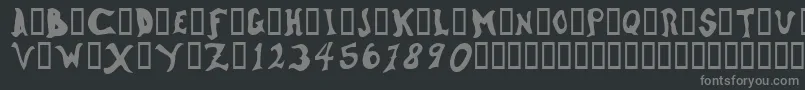 Fonte WatsonOddtype – fontes cinzas em um fundo preto