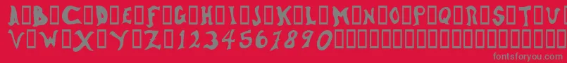 WatsonOddtype Font – Gray Fonts on Red Background