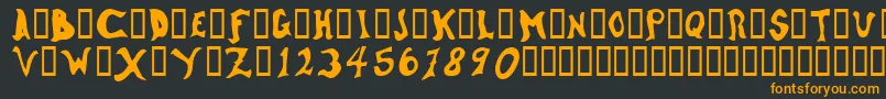 WatsonOddtype Font – Orange Fonts on Black Background