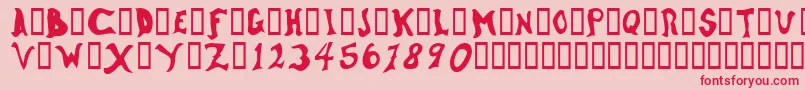 WatsonOddtype Font – Red Fonts on Pink Background