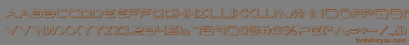 PrometheanShadow Font – Brown Fonts on Gray Background