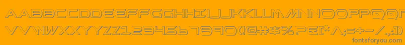 Weitere Informationen zur PrometheanShadow-Schriftart PrometheanShadow-Schriftart – Graue Schriften auf orangefarbenem Hintergrund