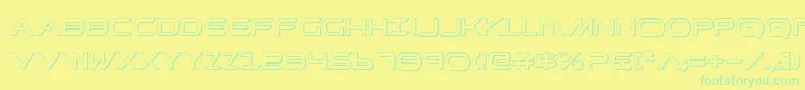 fuente PrometheanShadow – Fuentes Verdes Sobre Fondo Amarillo