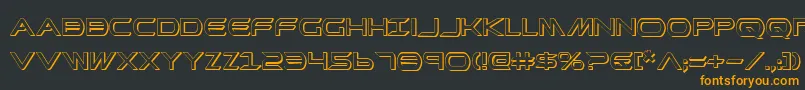 PrometheanShadow Font – Orange Fonts on Black Background