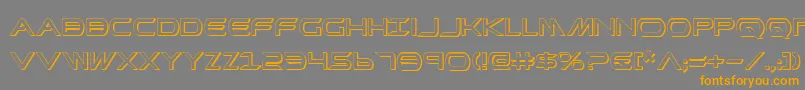 PrometheanShadow Font – Orange Fonts on Gray Background