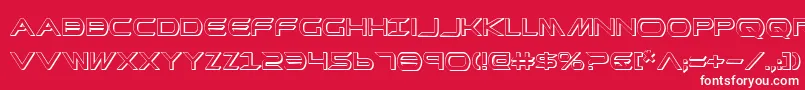 PrometheanShadow Font – White Fonts on Red Background