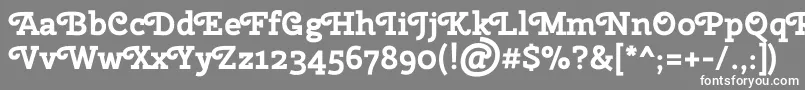 フォントCherryswashBold – 灰色の背景に白い文字