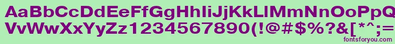 PragmaticacttBold115 Font – Purple Fonts on Green Background