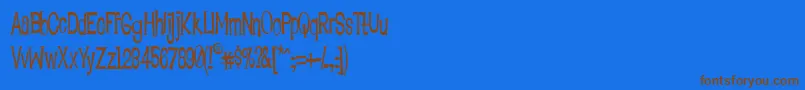 Lisätietoja Lounb-fontista Lounb-fontti – ruskeat fontit sinisellä taustalla