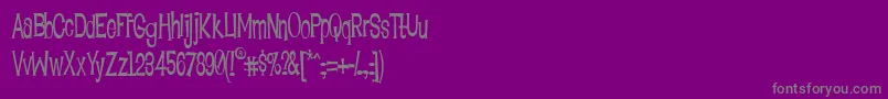 Lounb Font – Gray Fonts on Purple Background