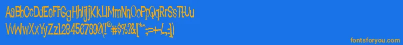 Lisätietoja Lounb-fontista Lounb-fontti – oranssit fontit sinisellä taustalla
