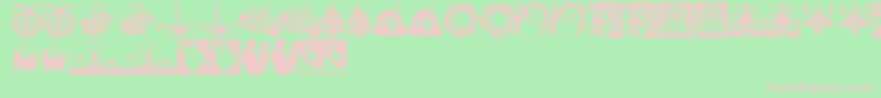 Cshnxmas Font – Pink Fonts on Green Background