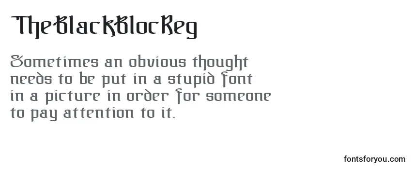 TheBlackBlocReg Font
