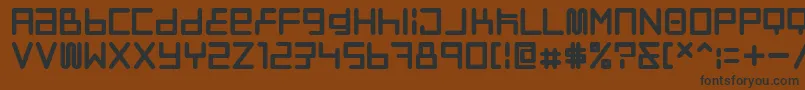 Neostyle Font – Black Fonts on Brown Background