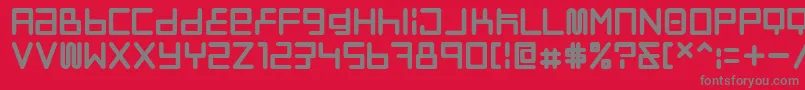 Neostyle Font – Gray Fonts on Red Background
