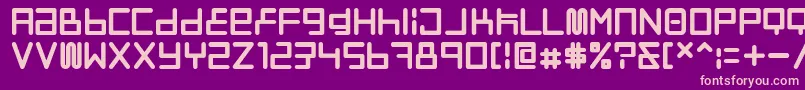 Neostyle-Schriftart – Rosa Schriften auf violettem Hintergrund