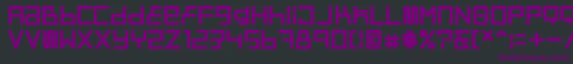 Czcionka Neostyle – fioletowe czcionki na czarnym tle
