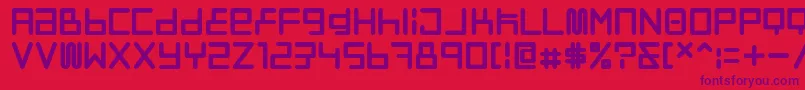 Neostyle Font – Purple Fonts on Red Background