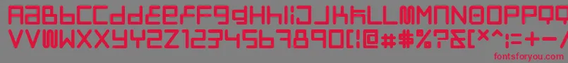 Neostyle Font – Red Fonts on Gray Background