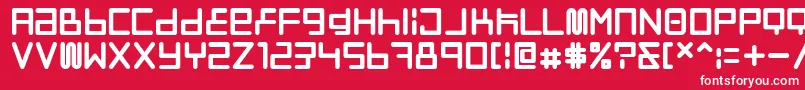Neostyle Font – White Fonts on Red Background