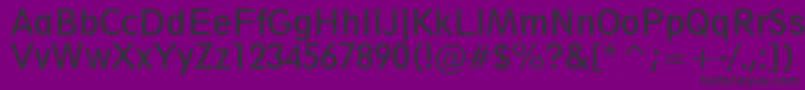 Geometric212BookCondensedBt-Schriftart – Schwarze Schriften auf violettem Hintergrund