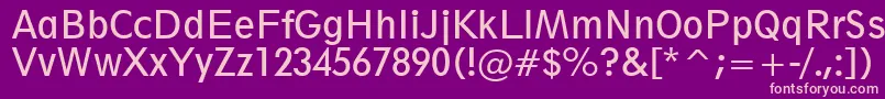 Geometric212BookCondensedBt Font – Pink Fonts on Purple Background
