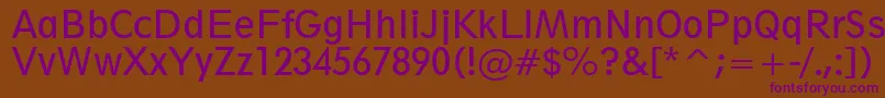 Geometric212BookCondensedBt Font – Purple Fonts on Brown Background