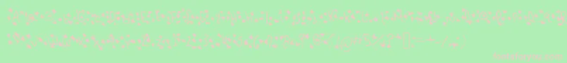 Starstrukk Font – Pink Fonts on Green Background