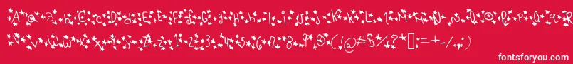 Starstrukk Font – White Fonts on Red Background