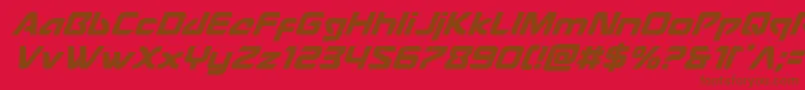 Usangelsuperital Font – Brown Fonts on Red Background