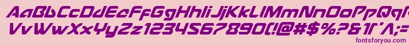 Usangelsuperitalフォントについての詳細 フォントUsangelsuperital – ピンクの背景に紫のフォント