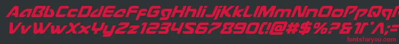 Usangelsuperital Font – Red Fonts on Black Background