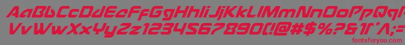 Usangelsuperital Font – Red Fonts on Gray Background