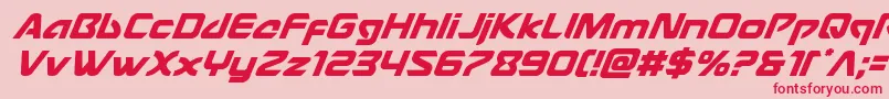 Usangelsuperital Font – Red Fonts on Pink Background