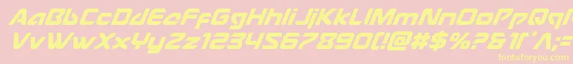 Usangelsuperital Font – Yellow Fonts on Pink Background